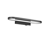 Aplique de baño Trio Gianni LED negro mate 3000K IP44 283770132