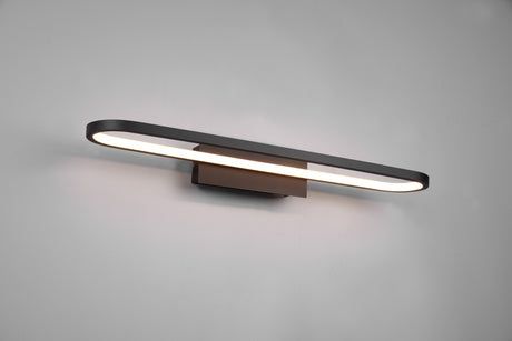 Aplique de baño Trio Gianni LED negro mate 3000K IP44 283779132