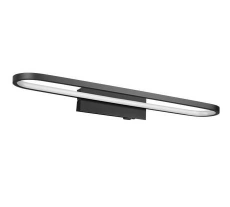 Aplique de baño Trio Gianni LED negro mate 3000K IP44 283779132