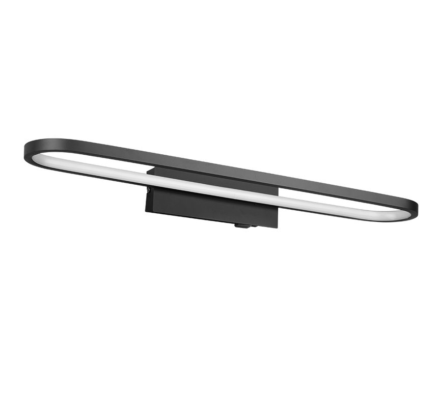 Aplique de baño Trio Gianni LED negro mate 3000K IP44 283779132