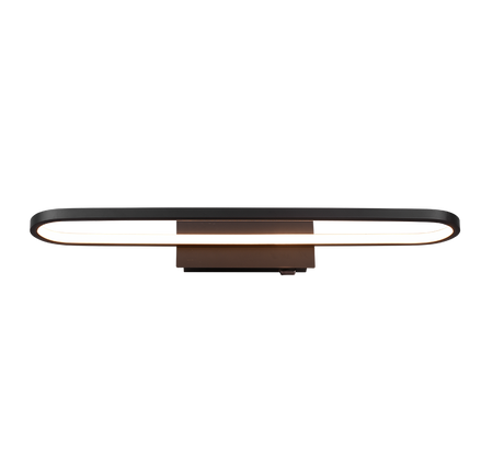 Aplique de baño Trio Gianni LED negro mate 3000K IP44 283779132