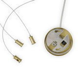 Lámpara colgante Ideal Lux Perlage cristal 11 luces 165W Ø73cm blanco — ref. 283807 (2)