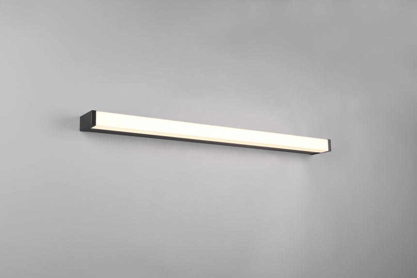 Aplique de baño Trio Fabio LED negro mate 3000K IP44 283817932