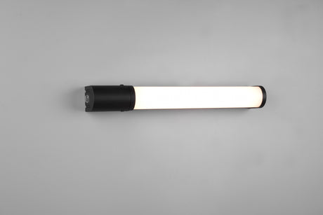 Aplique de baño Trio Piera LED negro mate 3000K regulable IP44 284074232