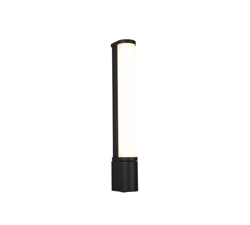 Aplique de baño Trio Piera LED negro mate 3000K regulable IP44 284074232