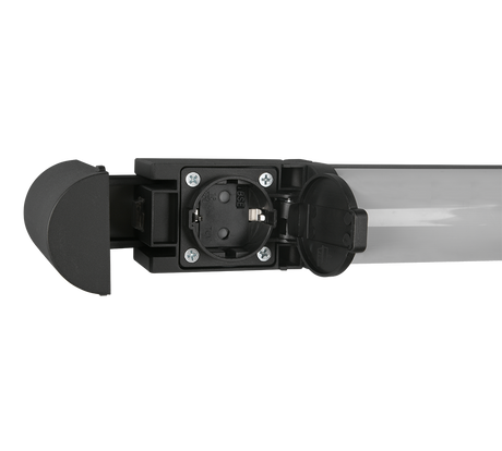 Aplique de baño Trio Piera LED negro mate 3000K regulable IP44 284074232