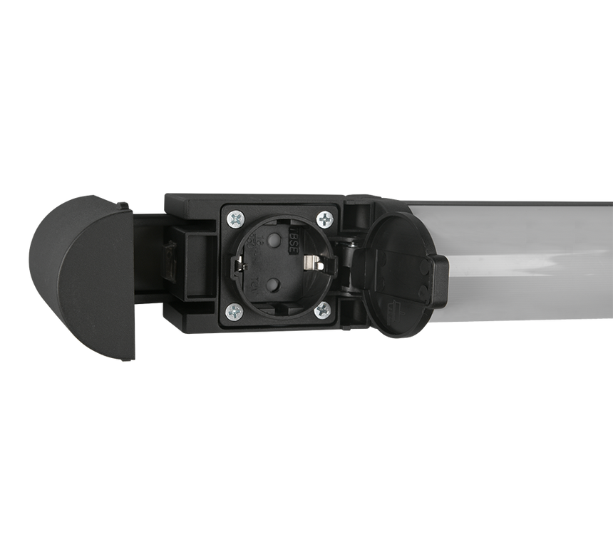Aplique de baño Trio Piera LED negro mate 3000K regulable IP44 284074232