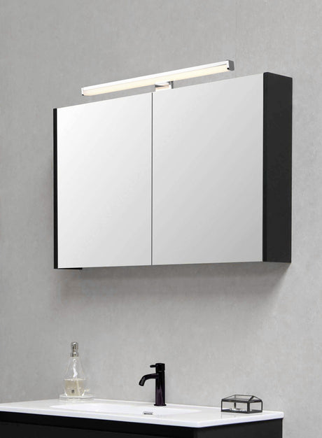Aplique de baño Trio Lino LED cromo 3000K IP44 284114006