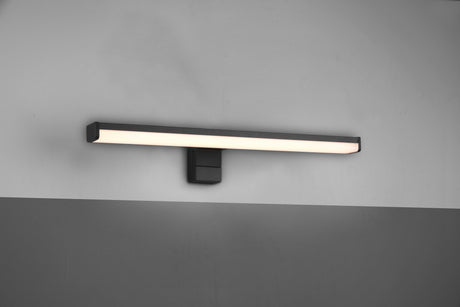 Aplique de baño Trio Lino LED negro mate 3000K IP44 284114032