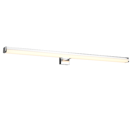 Aplique de pared Trio Lino LED cromo 3000K IP44 284116006