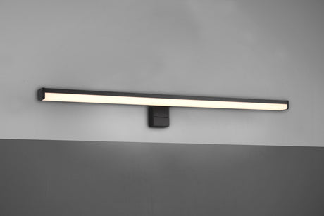 Aplique de baño Trio Lino LED negro mate 3000K IP44 284116032