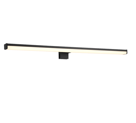 Aplique de baño Trio Lino LED negro mate 3000K IP44 284116032