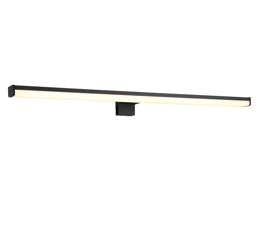 Aplique de baño Trio Lino LED negro mate 3000K IP44 284116032
