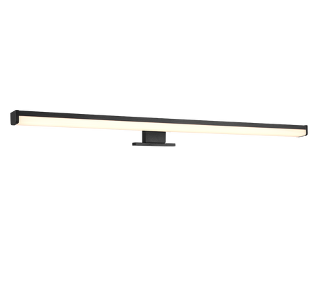 Aplique de baño Trio Lino LED negro mate 3000K IP44 284116032