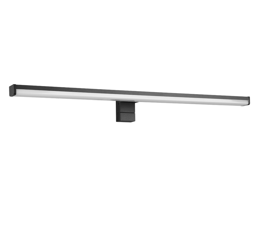 Aplique de baño Trio Lino LED negro mate 3000K IP44 284116032