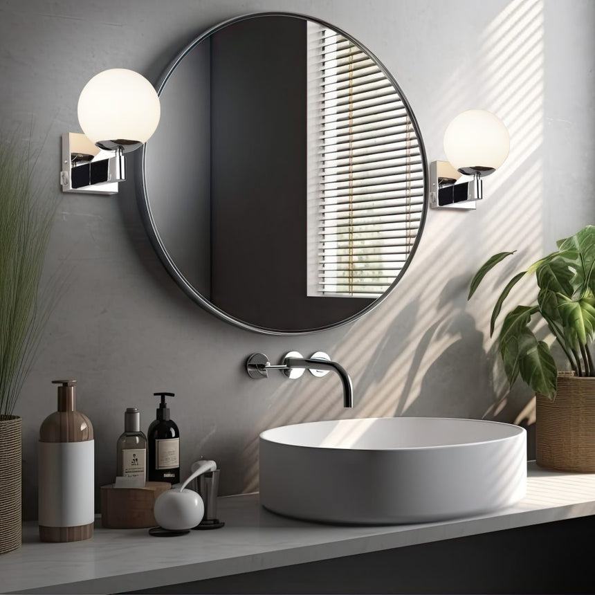 Aplique de baño Trio Kula LED cromo 2700K IP44 284270106
