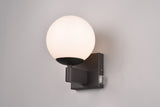 Aplique de baño Trio Kula LED negro mate 2700K IP44 284270132