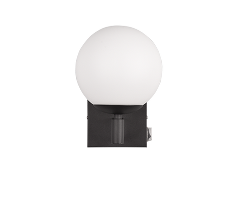 Aplique de baño Trio Kula LED negro mate 2700K IP44 284270132