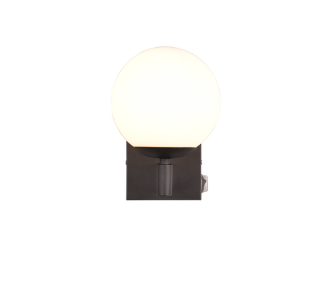 Aplique de baño Trio Kula LED negro mate 2700K IP44 284270132