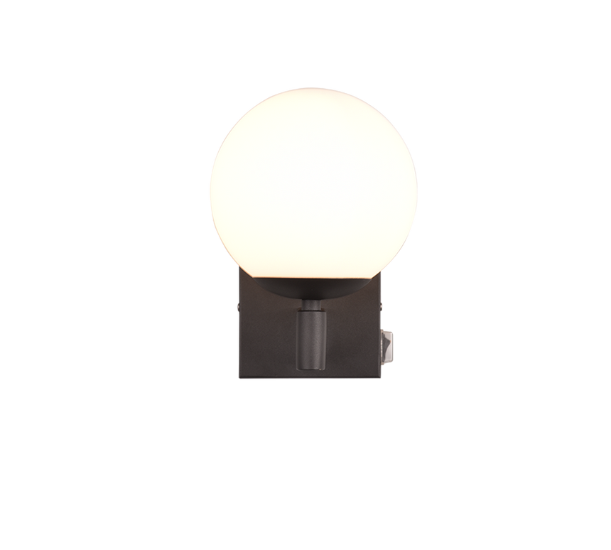 Aplique de baño Trio Kula LED negro mate 2700K IP44 284270132