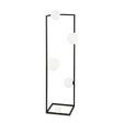 Lámpara de pie Ideal Lux Angolo negro cristal 5 luces 140W 118cm 284309