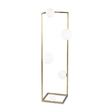 Lámpara de pie Ideal Lux Angolo latón cristal 5 luces 140W 118cm 284354