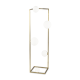 Lámpara de pie Ideal Lux Angolo latón cristal 5 luces 140W 118cm 284354