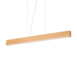 Lámpara colgante Ideal Lux Craft madera y cristal LED 32W Ø110cm 284460
