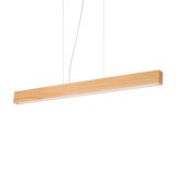 Lámpara colgante Ideal Lux Craft madera y cristal LED 32W Ø110cm 284460