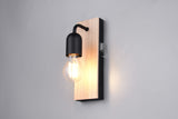 Aplique de baño Trio Arturo LED madera 3000K IP44 284470132
