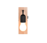Aplique de baño Trio Arturo LED madera 3000K IP44 284470132