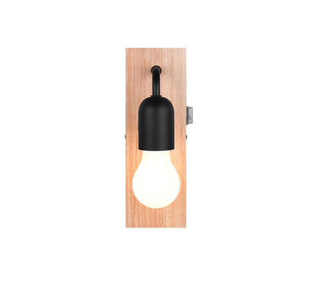 Aplique de baño Trio Arturo LED madera 3000K IP44 284470132