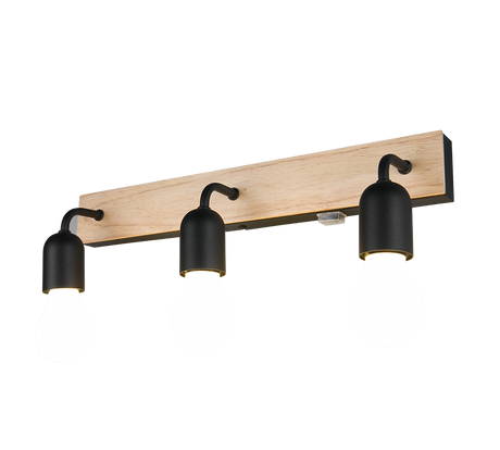Aplique de baño Trio Arturo LED madera 3000K IP44 284470332