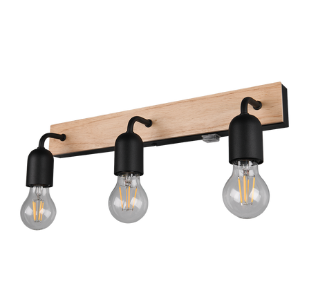 Aplique de baño Trio Arturo LED madera 3000K IP44 284470332