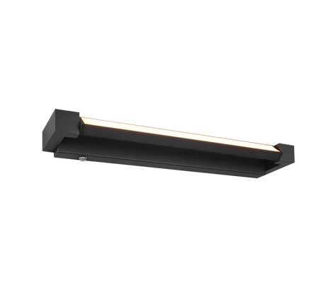 Aplique de baño Trio Fabrizio LED negro mate IP44 284770132