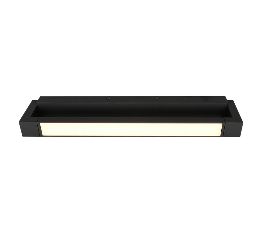 Aplique de baño Trio Fabrizio LED negro mate IP44 284770132