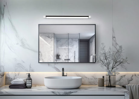 Aplique de baño Trio Fabrizio LED cromo IP44 284779106
