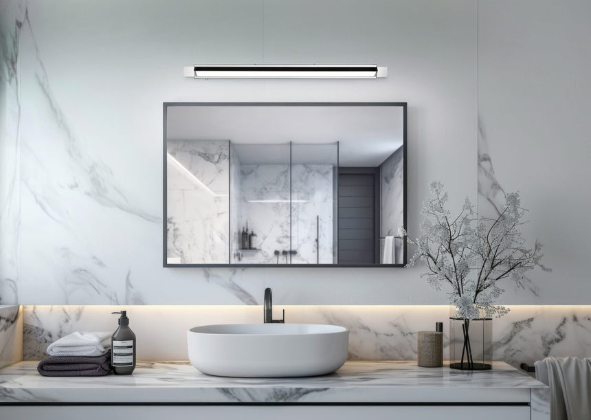Aplique de baño Trio Fabrizio LED cromo IP44 284779106
