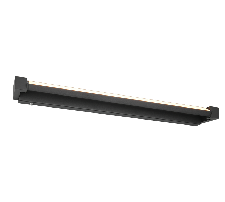 Aplique de baño Trio Fabrizio LED negro mate IP44 284779132