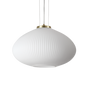 Lámpara colgante Ideal Lux Plisse' latón cristal Ø45cm 285191
