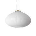 Lámpara colgante Ideal Lux Plisse' latón cristal Ø45cm 285191