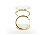 Mesa auxiliar Schuller Aros oro brillo acero 65cm 28776 - vista 2