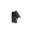Lámpara de pared aplique Faro Lao 1 luz LED negro mate 3000K 29039