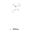 Lámpara de pie Ideal Lux Equinoxe cromo cristal 4 luces 8W 166cm 290959