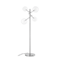 Lámpara de pie Ideal Lux Equinoxe cristal 4 luces 8W 166cm cromo — ref. 290959 (1)