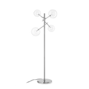 Lámpara de pie Ideal Lux Equinoxe cristal 4 luces 8W 166cm cromo — ref. 290959 (1)