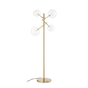 Lámpara de pie Ideal Lux Equinoxe latón cristal 4 luces 8W 166cm 290966