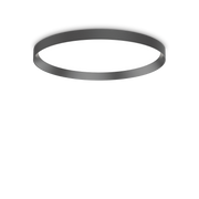 Plafón de techo Ideal Lux Fly negro LED 53W Ø60cm 292205