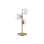 Lámpara de sobremesa Ideal Lux Perlage cristal 3 luces 45W Ø24cm blanco — ref. 292472 (1)