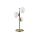 Lámpara de sobremesa Ideal Lux Perlage cristal 3 luces 45W Ø24cm blanco — ref. 292472 (1)